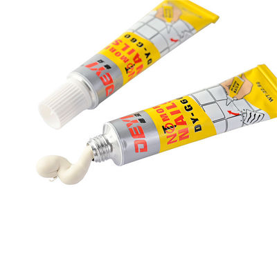 Adesivo para unhas líquido branco de porcelana para resistência ao intemperismo na ligação de construção