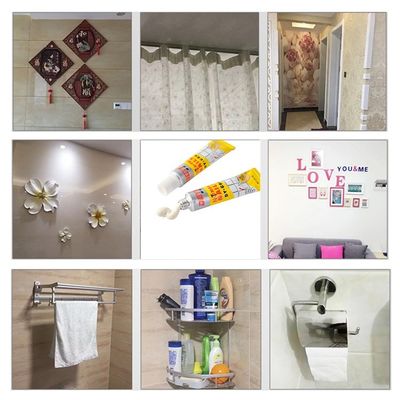 Adesivo para unhas líquido branco de porcelana para resistência ao intemperismo na ligação de construção