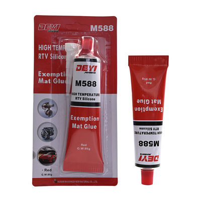 M588 Fabricante de juntas RTV neutro de alta temperatura em vermelho para vedação industrial