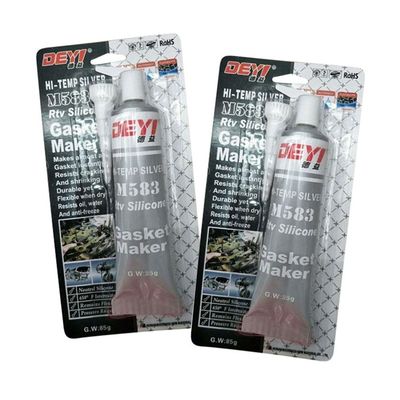 6g/Cm3 Resistência a altas temperaturas Grey RTV Gasket Maker Silicone para preenchimento de lacunas