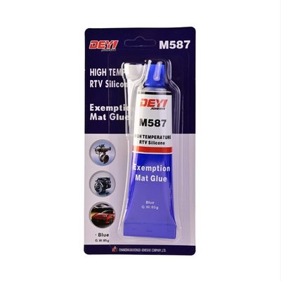 12 meses Prazo de validade 85g Alta temperatura azul RTV Silicio Gasket Sealer para caixa de engrenagens ISO9001