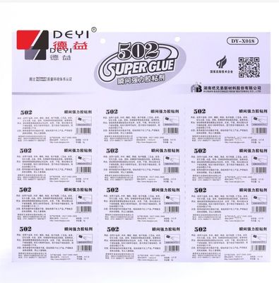 12pcs 3g 502 Super cola resistência industrial Adesivo para várias superfícies