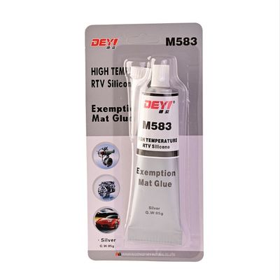 Pequeno tubo cinza silicone selante adesivo Top RTV Gasket fabricante com certificado RoHS