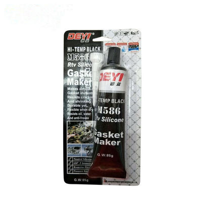 Aplicações Industriais 85g Black Temp RTV Silicone Sealant Adesivo Gasket Maker