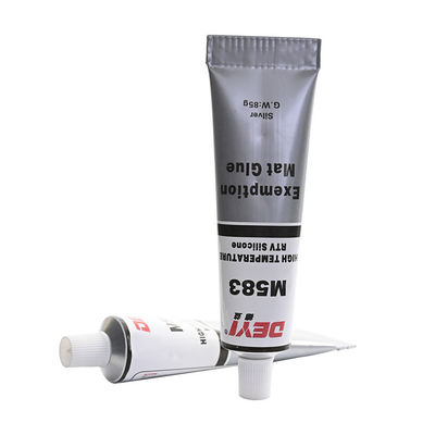 Cola de silicone cinza profissional com baixo odor e fórmula não acética