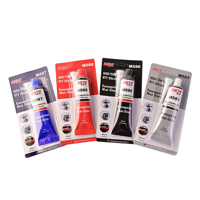 Cola de silicone cinza profissional com baixo odor e fórmula não acética