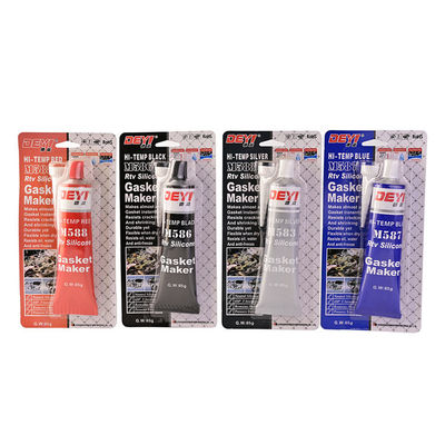 ISO9001 Certificado Red Acid RTV Silicone Gasket Maker 85g para aplicações de vedação