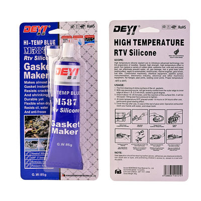 85g RTV Adesivo para juntas de silicone para tubos Acid Blue Sealant 12 meses de validade