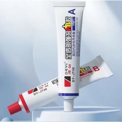Material principal acrílico cristalino AB cola adesiva para forte adesão ao PVC