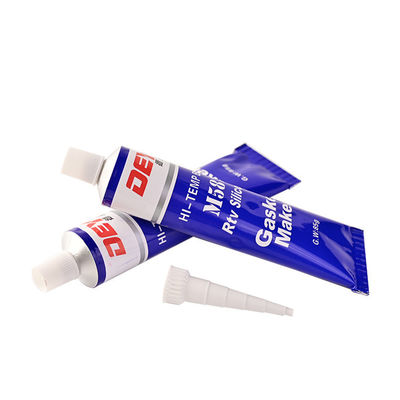 Fabricante de juntas de silicone RTV resistente a óleo de alta temperatura em cor azul com certificado SGS