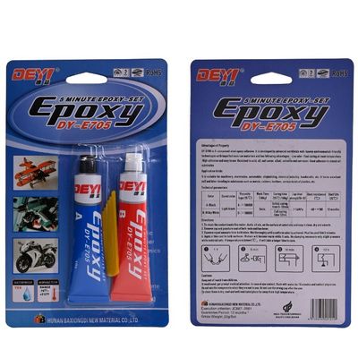 DY-E705 de curagem rápida 5 min Resina epoxi/ cola adesiva epoxi para ligação de metais industriais
