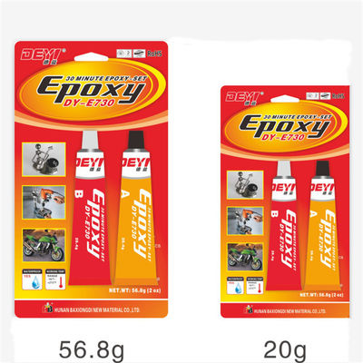 Adesivo epoxi certificado RoHS para hardware e motocicleta Tempo de cura total de 24 horas