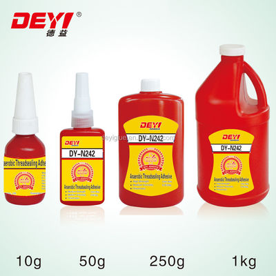 Glue de auto-bloqueio N242 para fixação de fio de parafuso para suporte de fio de metal de resistência média