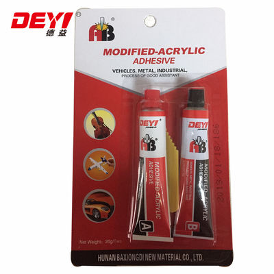 Adesivo acrílico modificado em gel de metal líquido com viscosidade CPS 25 graus 4000-6000