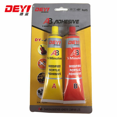 Adesivo acrílico modificado em gel de metal líquido com viscosidade CPS 25 graus 4000-6000