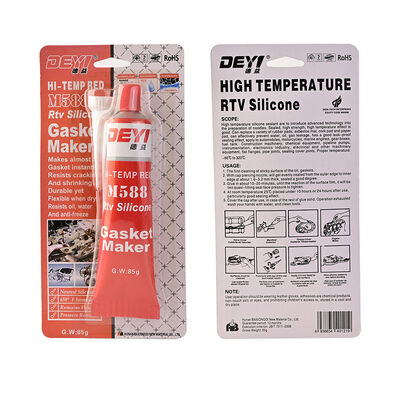 Red RTV Silicone Gasket Maker Sealant with 320℃ Temperature Resistance and Acetoxy Neutral Curing for Multi-Application