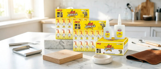 502 Super cola com 15 a 20 segundos tempo de cura inicial e 12 meses de vida útil garantindo forte e ligações