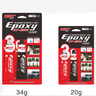 Cola epóxi AB ecológica e não tóxica – Adesivo industrial de força excepcional, resistente a óleo, ácido e álcali
