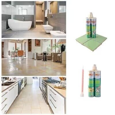 Glutina de azulejos epóxi brilhante e fácil de limpar DEYI DY-E716 Adesivo de 2 partes de alta resistência para cozinha e banho