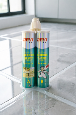 Glutina de azulejos epóxi brilhante e fácil de limpar DEYI DY-E716 Adesivo de 2 partes de alta resistência para cozinha e banho
