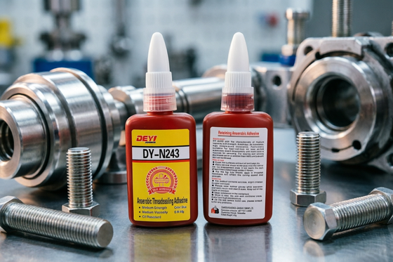 DEYI DY-N243 Threadlocker resistente a altas temperaturas e óleo - Adesivo de fácil desmontagem para substratos menos ativos