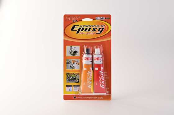 Adesivo epoxi de curagem rápida. DEYI DY-E730 cola resistente a óleo e ácido para metal, plástico e fabricante de reparo de borracha.