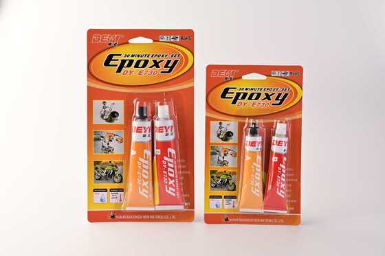 Adesivo epoxi de curagem rápida. DEYI DY-E730 cola resistente a óleo e ácido para metal, plástico e fabricante de reparo de borracha.