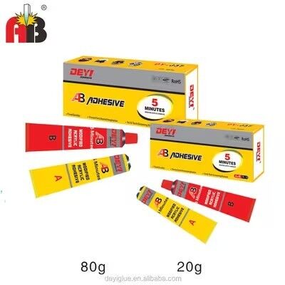 Cola AB Acrílica Modificada de Grau Industrial – Cura Rápida de 3-5 Minutos para Colagem em Construção