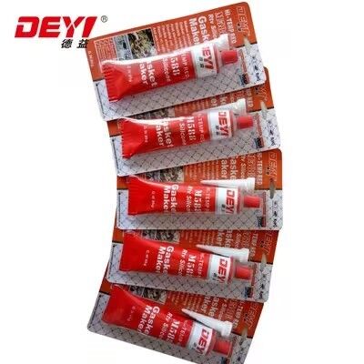Red RTV High Temperature Silicone Gasket Maker. Plano de vedação de flange para automóveis e industriais.