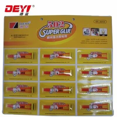Red Blue 502 Super Glue Fast Curing Instant Adhesive Cyanoacrylate Liquid Glue For Plastic Metal