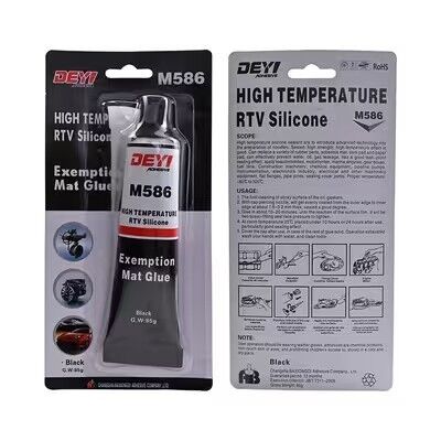 Produtor de juntas adesivas de selante de silicone RTV preto Alta temperatura para equipamentos industriais