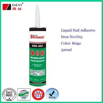 Cola Adesiva Impermeável de Neoprene Sem Pregos de Alta Resistência para Azulejo Cerâmico e Madeira