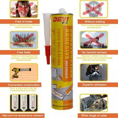 Construção Adesivo para Nail-Free Liquid Glue Instant Nails para Trabalho de Madeira e Material de Construção