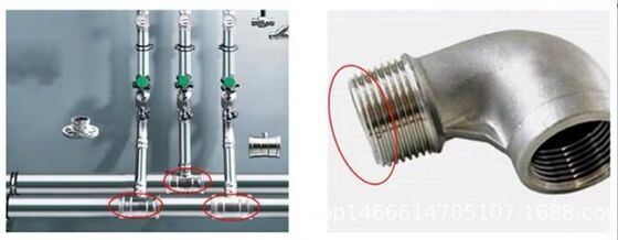 Tela de vedação de fios de PTFE Selo impermeável a altas temperaturas para tubos metálicos