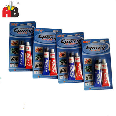Alta resistência Epoxi AB cola de curagem rápida Branco/Negro Adesivo Alta resistência ao corte Para reparação e montagem industrial de metais