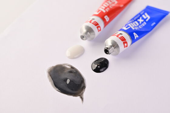 Cola Epóxi AB de Cura Rápida em 4 Minutos, Mistura 1:1, Alta Resistência ao Cisalhamento, Adesivo para Reparo Industrial de Metal