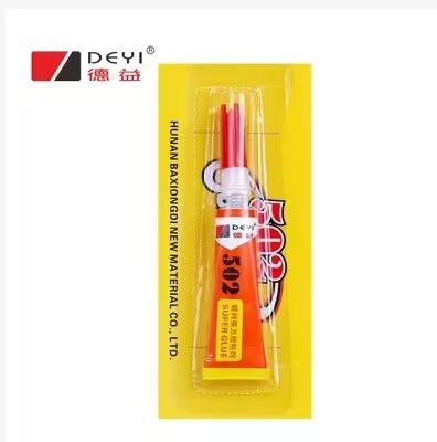 Secagem Rápida Vermelho Azul 502 Super cola Forte Ligação Instantânea Adesiva Hardware Reparação cola